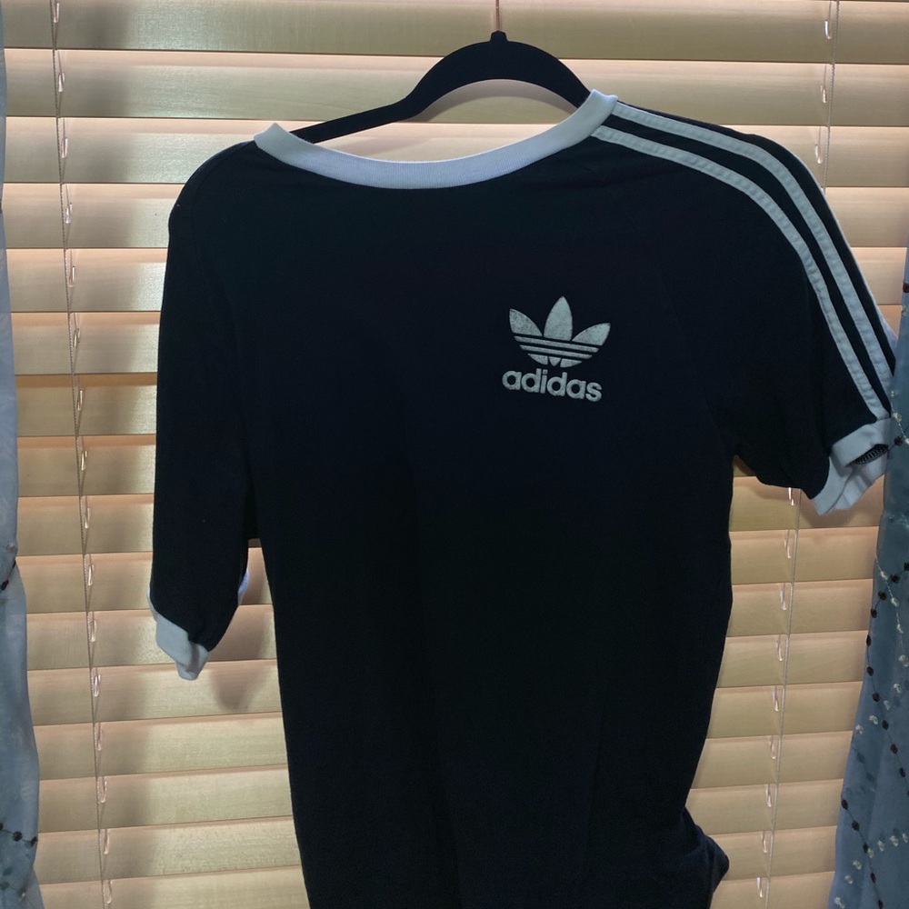 adidas black soccer tee